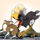 Illustration for article titled Ancient "terror birds" used their mega-beaks to stab prey